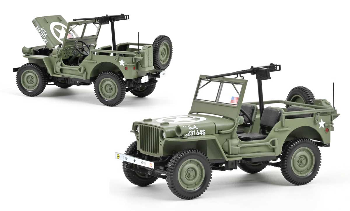 1/18 Jeep Willys Army Norev 189016
