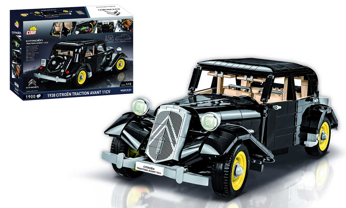 Citroën Traction 11C à construire en petites briques de plastique