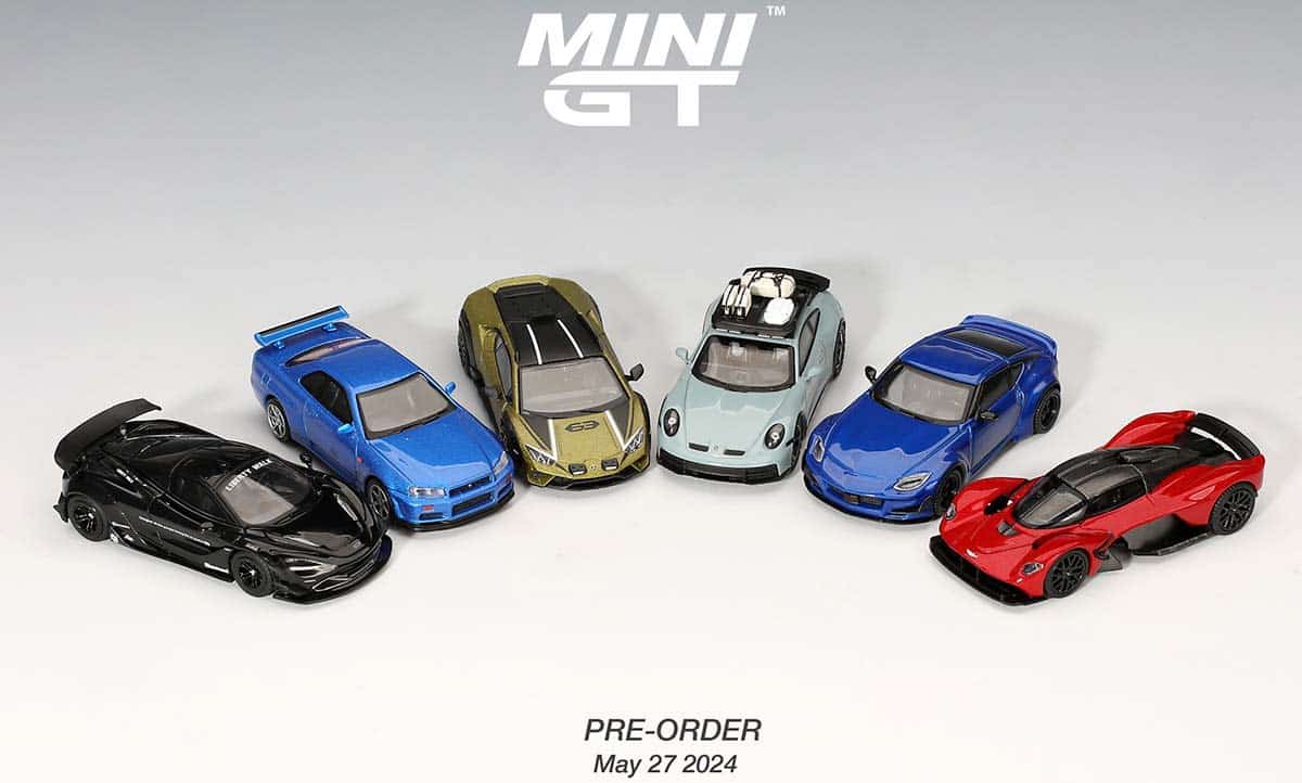 Mini GT dévoilées le 27 mai 2024, à l'échelle 1/64