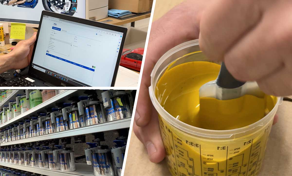 Création teinte voiture miniature