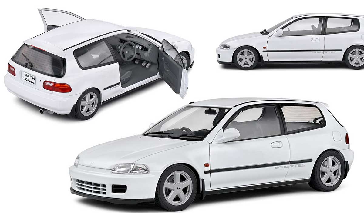 Honda Civic type EG6 miniature à l'échelle 1/18 de Solido