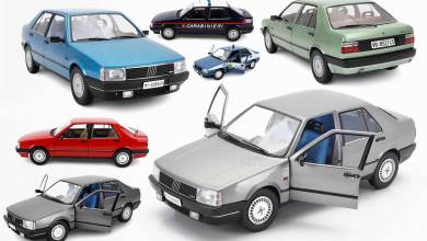 Fiat Croma à l'échelle 1/18 fabriquée par Mitica, disponible en 7 couleurs