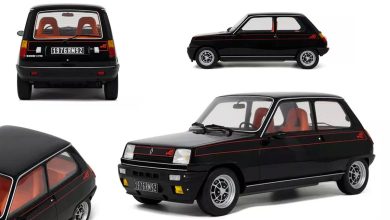 Renault 5 Alpine de 1976 réalisée par OttOmobile, vue sous 4 angles de vue