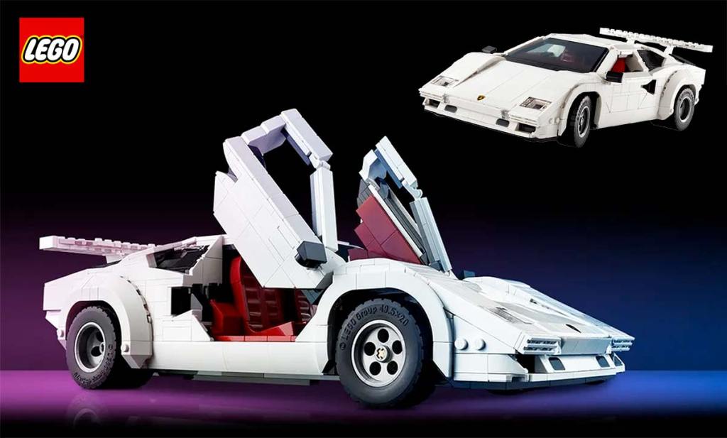 Construisez la Lamborghini Countach 5000 QV en Lego