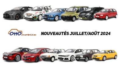 OttOmobile nouveautés 1/18 des mois de juillet et août 2024