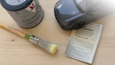 Carte grise de couleur grise