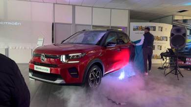 Nouvelle Citroën ë-C3 de couleur rouge Elixir en finition Max