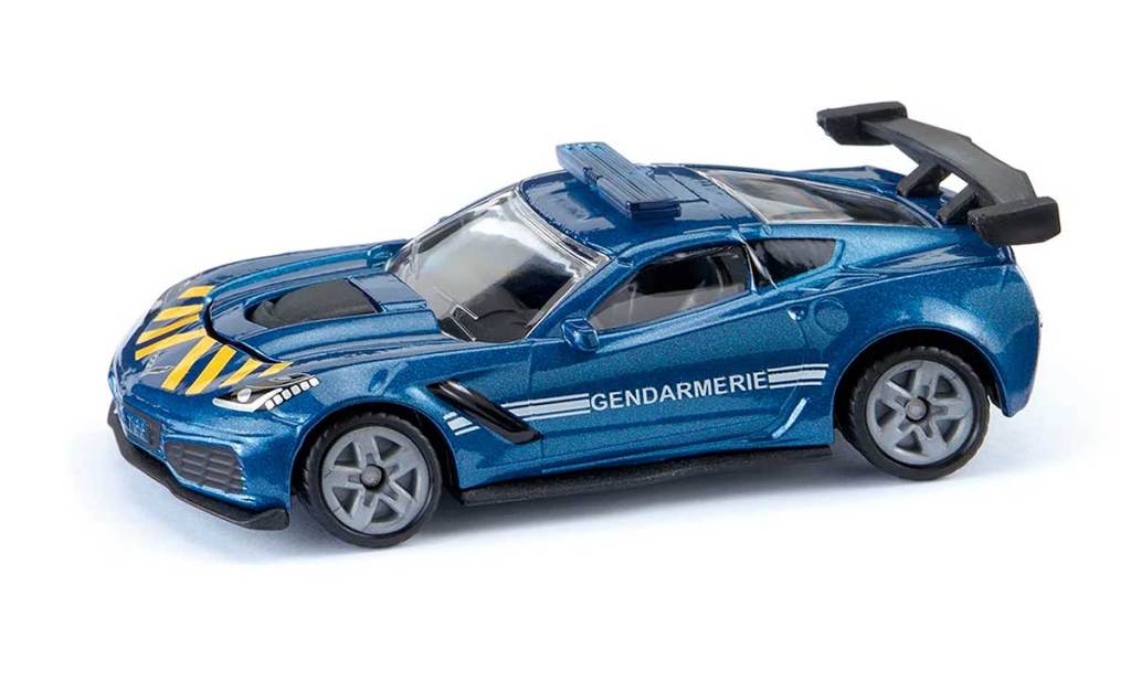 Siku sort une Corvette C7 en livrée gendarmerie au 1/64