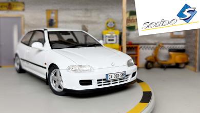 Honda Civic EG6 miniature à l'échelle 1/18, de couleur blanche