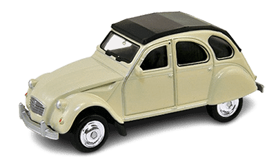 Citroën 2CV à l'échelle 1/64