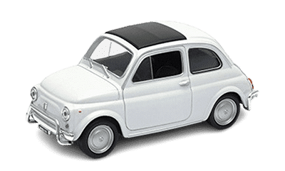 Fiat 500 à l'échelle 1/64