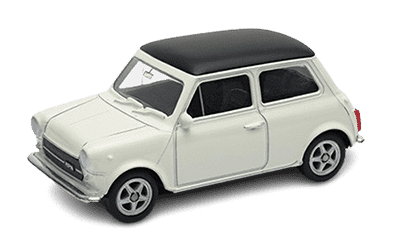 Mini Cooper 1300 à l'échelle 1/64