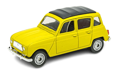 Renault 4 à l'échelle 1/64