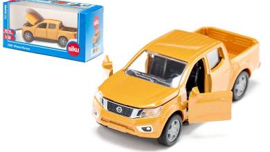 Nissan Navara à l'échelle 1/50 réalisé par Siku, de couleur orange
