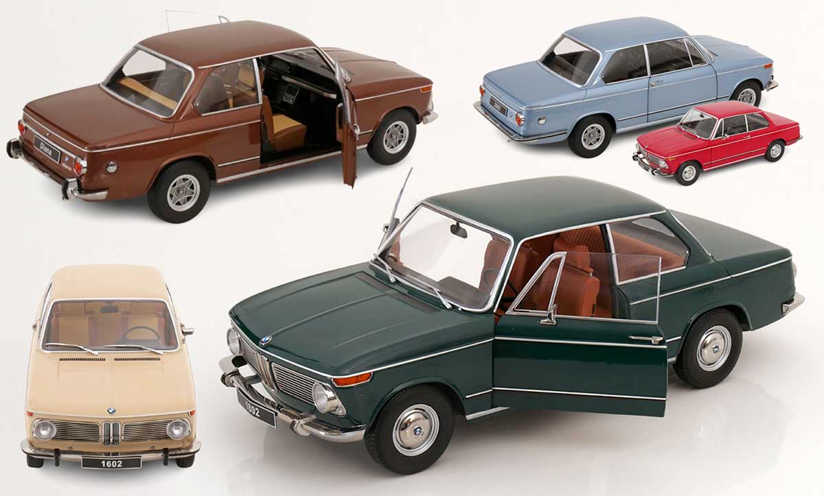 BMW Série 02 miniatures à l'échelle 1/12