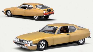 Modèle réduit de la Citroën SM Or de Slimane de Norev à l'échelle 1/18