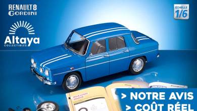 Collection Altaya maquette Renault 8 Gordini à l'échelle 1/6 à construire