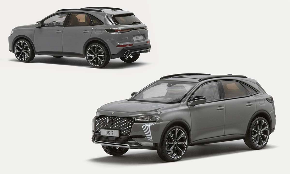 DS 7 E-Tense miniature à l'échelle 1/43