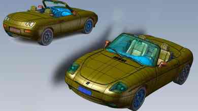 Maquette de la Fiat Barchetta à l'échelle 1/18 du fabricant Laudoracing