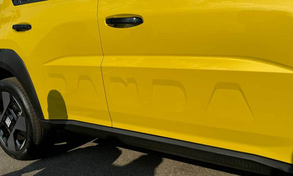 Bas de caisse et portières de la Fiat Grande Panda