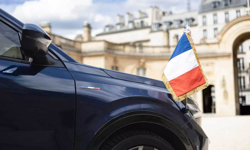 Aile avant droite du Renault Rafale présidentiel