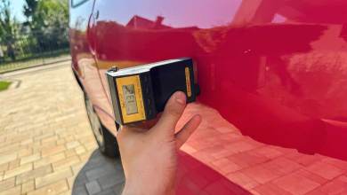 Épaisseur de peinture Renault Twingo 1 rouge