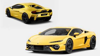 Lamborghini Temerario jaune à l'échelle 1/18