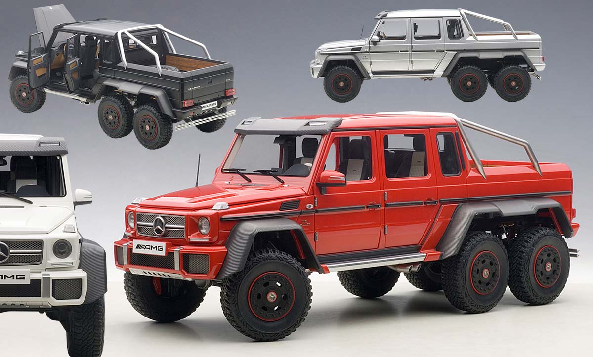 1/18 Mercedes G 63 AMG 6x6 AUTOart disponible en plusieurs coloris