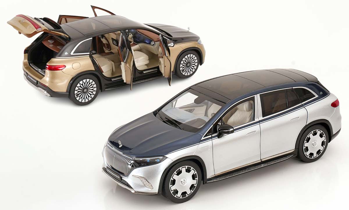 Mercedes-Maybach EQS de NZG à l'échelle 1/18
