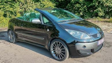 Mitsubishi Colt CZC Turbo cabriolet de couleur noir