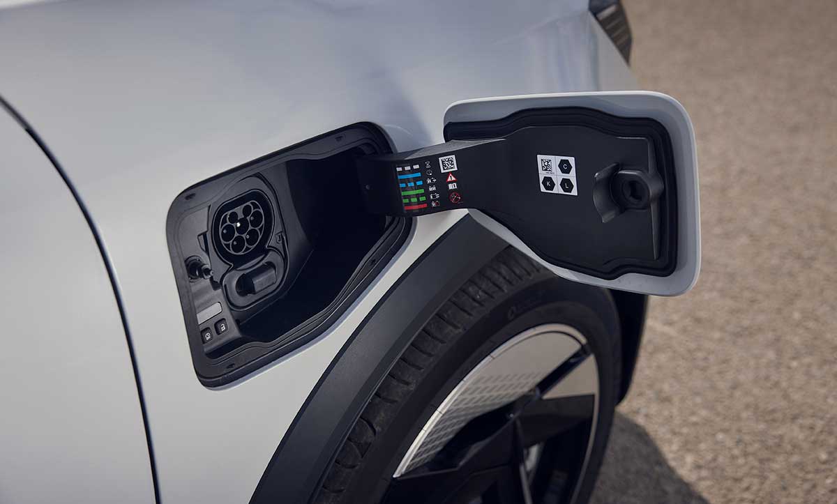 Trappe de recharge d'un Renault Scénic E-Tech Electric