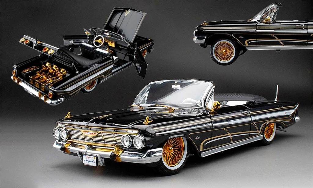 Voici une Chevrolet Impala lowrider signée Sun Star au 1/18