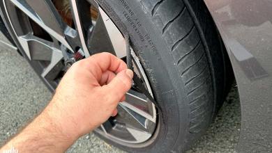 Jante abimée sur un trottoir