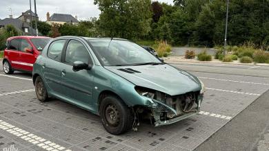 Peugeot 206 épave