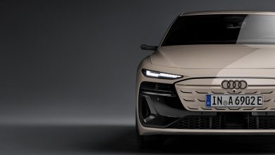 Face avant de l'Audi A6 Sportback e-tron