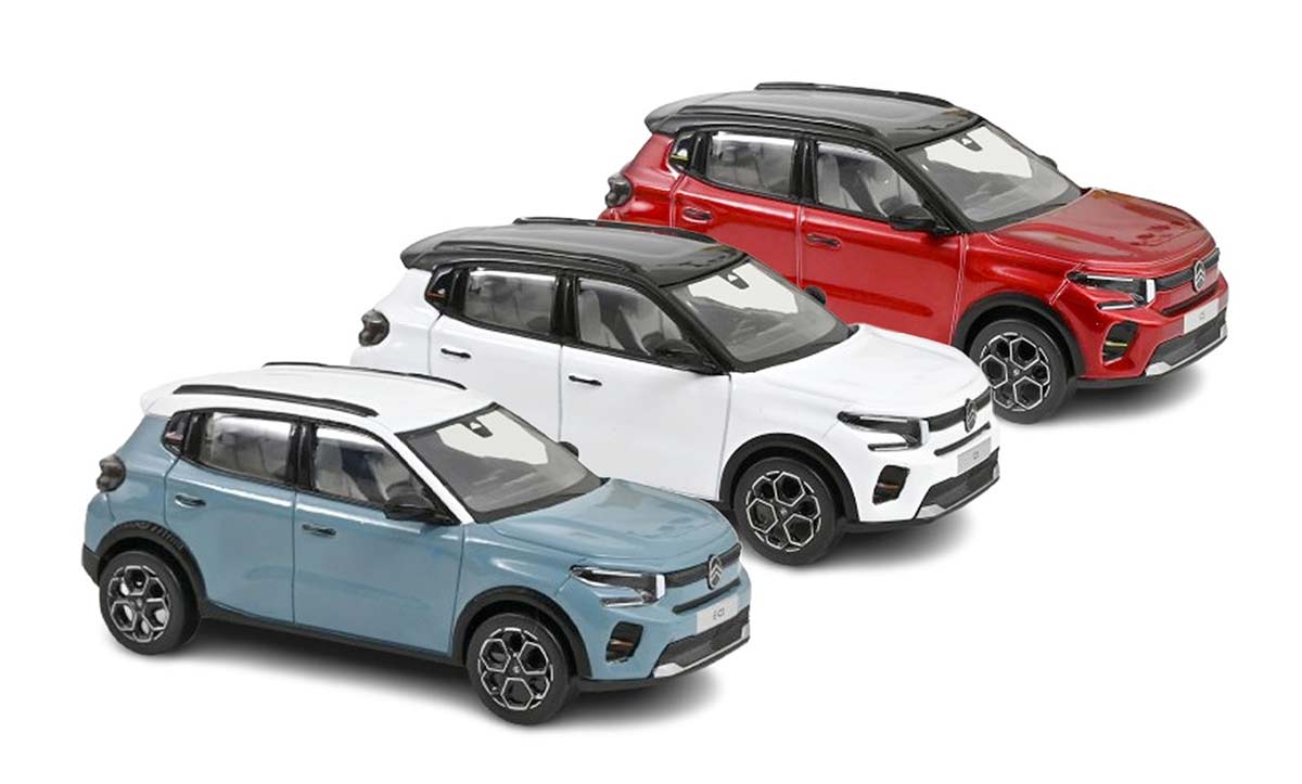 Citroën C3 de 2024 à l'échelle 1/43 de Norev