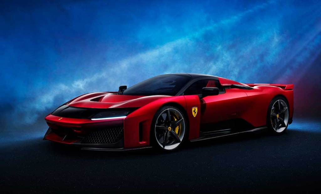 Ferrari F80 de couleur rouge