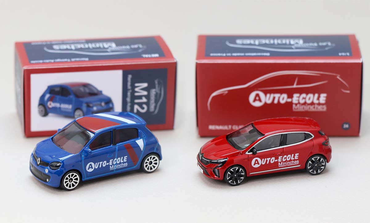 Auto-écoles les Petites Mininches à l'échelle 1/64