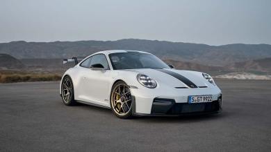 Porsche 911 type 992 GT3 restylée de 2024, de couleur blanche