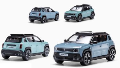 Renault 4 E-Tech Electric en miniature