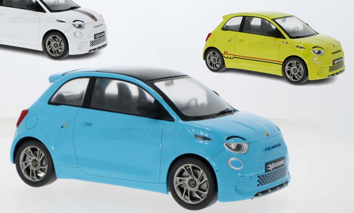 Abarth 500e électrique à l'échelle 1/18
