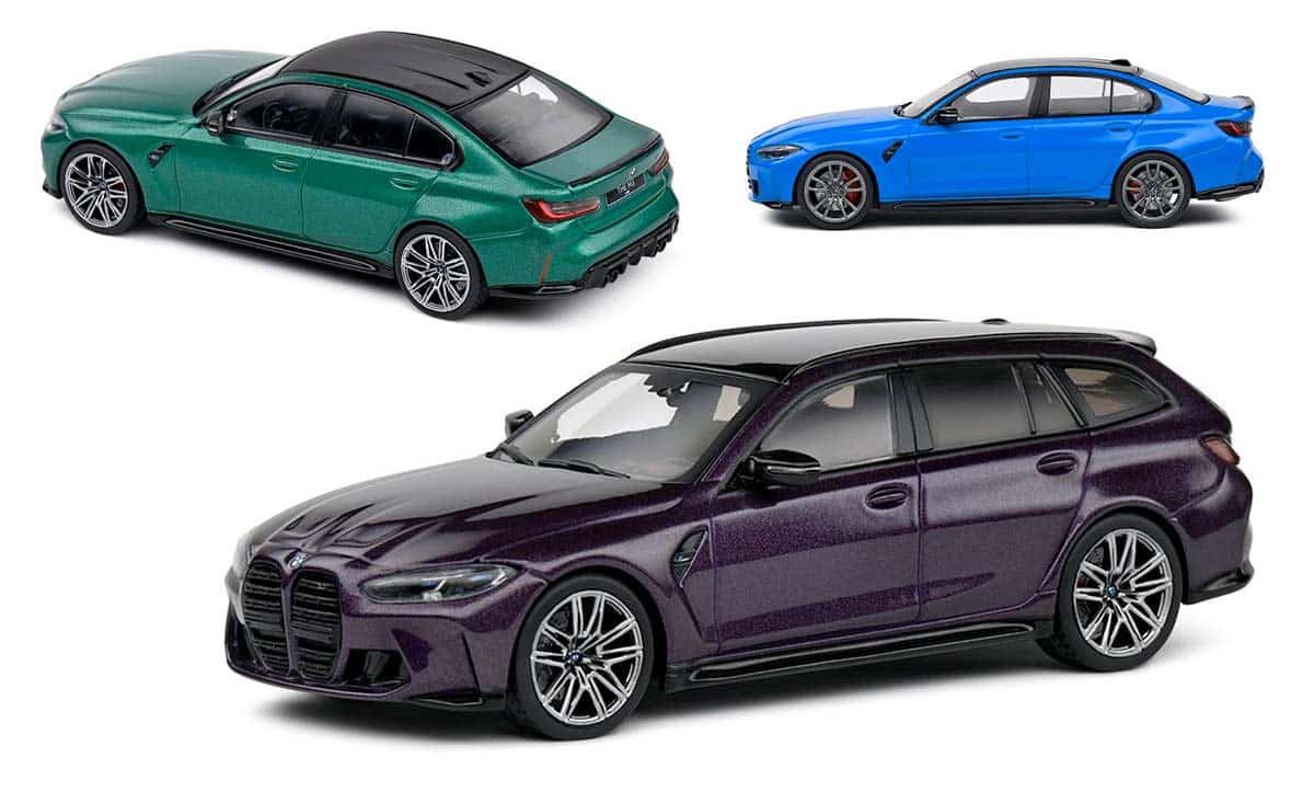 BMW M3 types G80 et G81 à l'échelle 1/43 de Solido