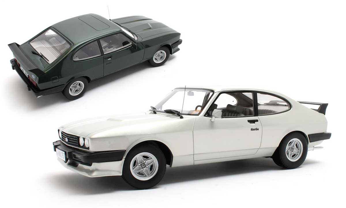 Ford Capri 2.8 Turbo de Cult Models à l'échelle 1/18