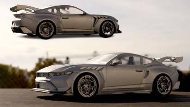 Ford Mustang GTD à l'échelle 1/18 en préparation chez IXO Models