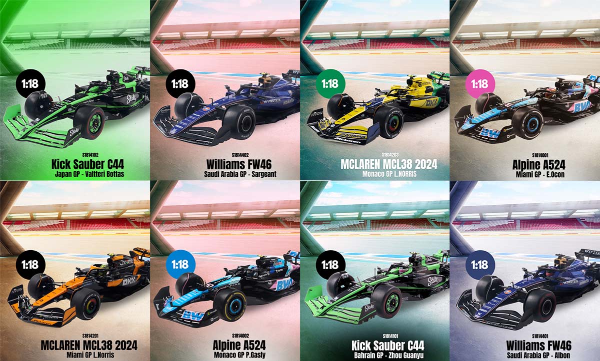 Formule 1 2024 de Solido à l'échelle 1/18