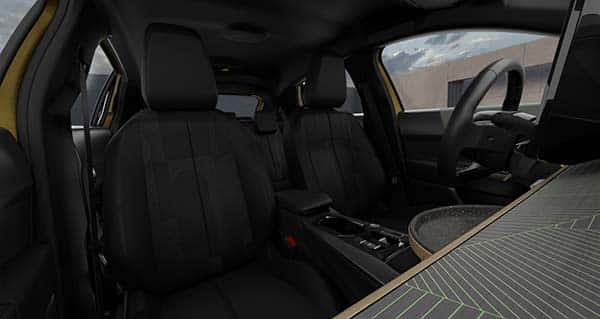 Sellerie Tissu Noir Ossidiana d'une Lancia Ypsilon