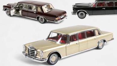 Mercedes 600 Pullman à l'échelle 1/18, du fabricant NZG, disponible en 3 couleurs