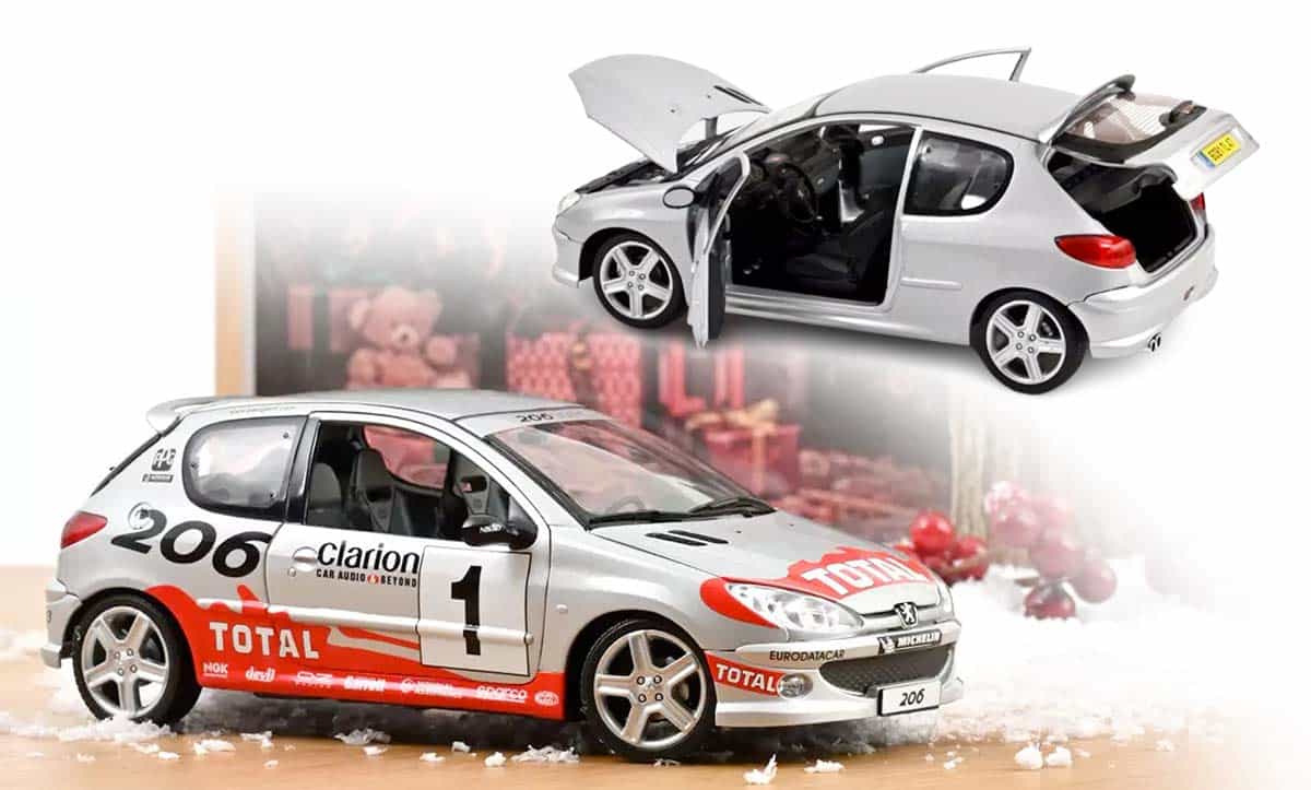 Peugeot 206 RC de Norev à l'échelle 1/18
