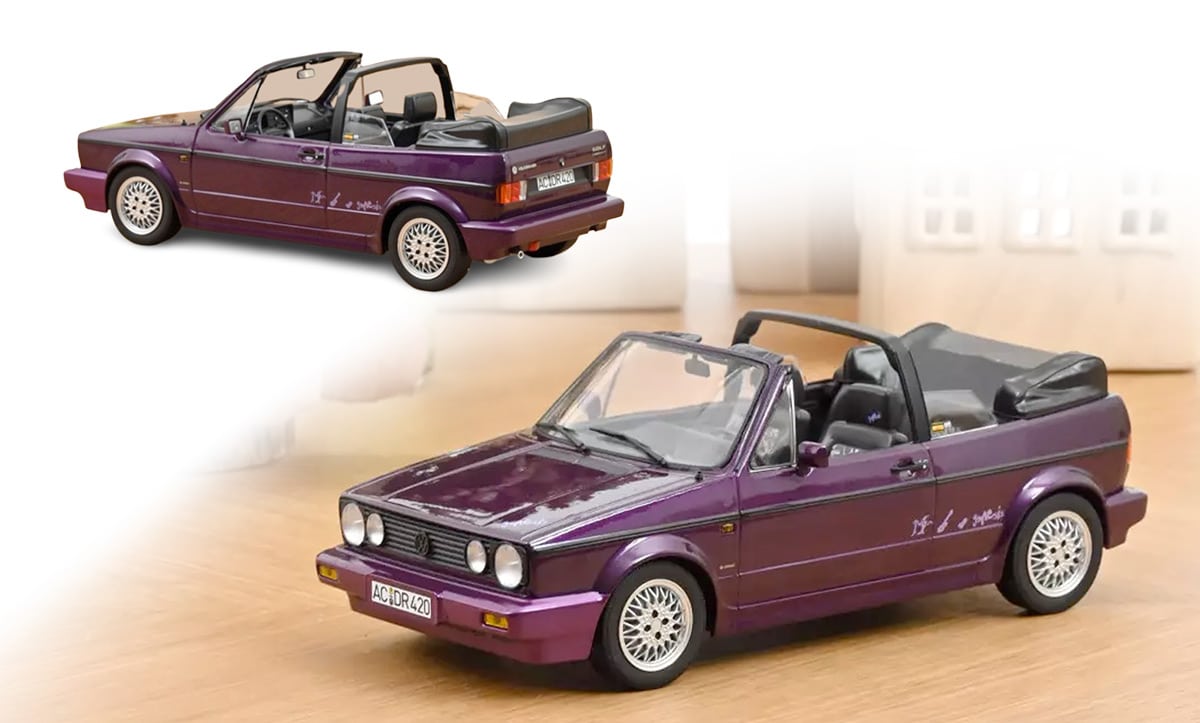 Volkswagen Golf Cabriolet Genesis de 1992 à l'échelle 1/18 chez Norev
