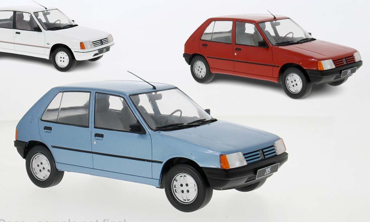 La Peugeot 205 cinq-portes arrive chez MCG au 1/18 - PDLV